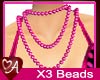 Hot Pink x3 Pearls