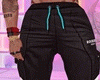 Cyan Black Joggers