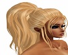 Blonde long ponytail