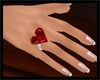 V-Day Ruby Heart Ring