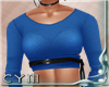 Cym Blue Sweater  Choker
