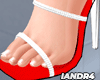 Charme Red Sandals