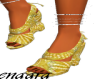 yellow wedge heel