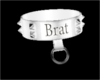 brat collar white