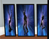 3 panel sillohette dance