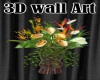 3D wall cutout Flowers