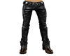 Blk leater pants w boots