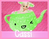 Childs Green/Pink Teapot