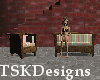 TSK-StrippedWicker Sofa