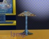 golden blue lamp