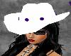 White Cowboy Hat-purple