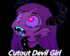 Cutout Devil Girl