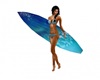 Surf Board With Poses