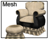 +Arm Chair/Ottoman+ Mesh
