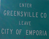 greensville emoria sign