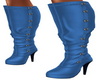 Blue Platform Boots