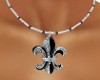 gothic lily necklace