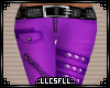 *C* Purple Zipper Pants