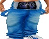 blue spender pants