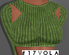 Moby Crop Sweater- Green
