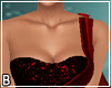 Red Cape Split Gown