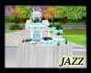 Jazzie-Teal Wedding Cake