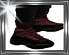 ! red black boots