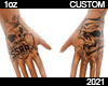 1oz | 300 Hand Cust Tatt