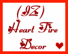 (IZ) Heart Fire Decor