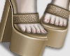 New Year gold heels