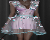 pink blue butterfly dres