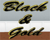 Black & Gold Sign
