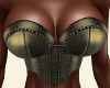 Goldish corset busty