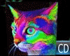 Cat Neon Posters C#D