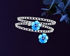 Blue Flowers Bracelet L