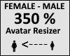 Avatar scaler 350%