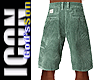 ICON Green Cords Shorts
