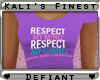 D| Respect Tee Prpl