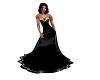black slim gown