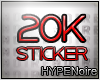 `HN 20k Sticker