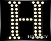 H. Marquee Letter H