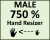 Hand Scaler 750% Male