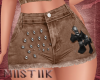 Brown Denim Short