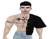 Y-Black tatto shirt