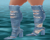 ~LL~ RIP JEANS BOOTS RLL