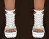 white frills sandals