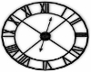 Blk. Roman Numeral Clock