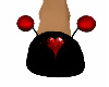 Cute Red Heart Slippers