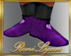 Kid flat purple shoe