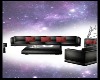 black n red sofa 
